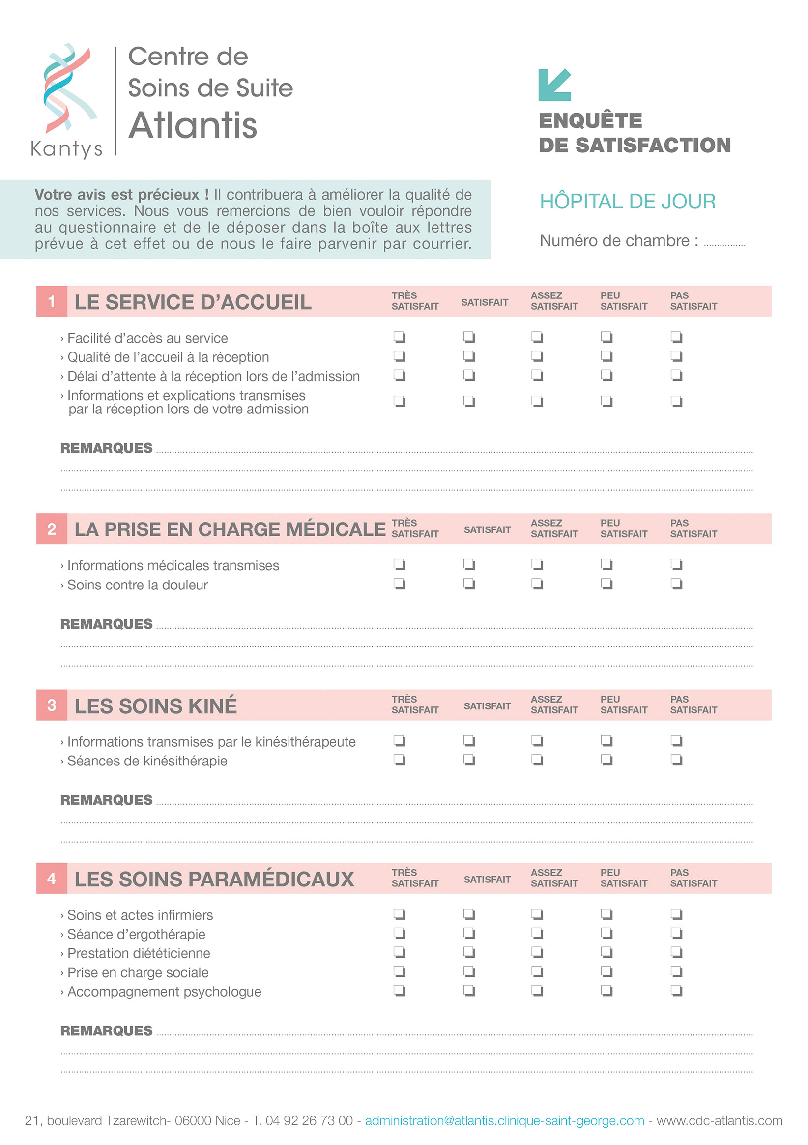 Droits et informations du patient  Centre de Soins de Suite Atlantis